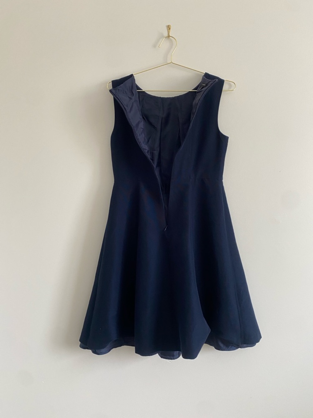 KEEP Talbots | Navy Fit & Flare Dress | Cotton Silk Blend | Size 6 - Picture 9 of 9